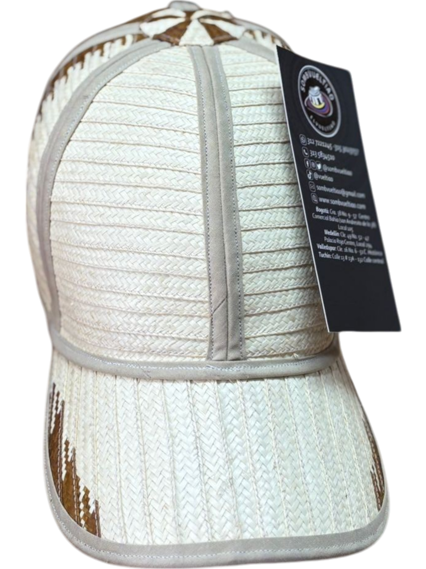 Gorra Artesanal Exclusiva Diseño Cruda Beige