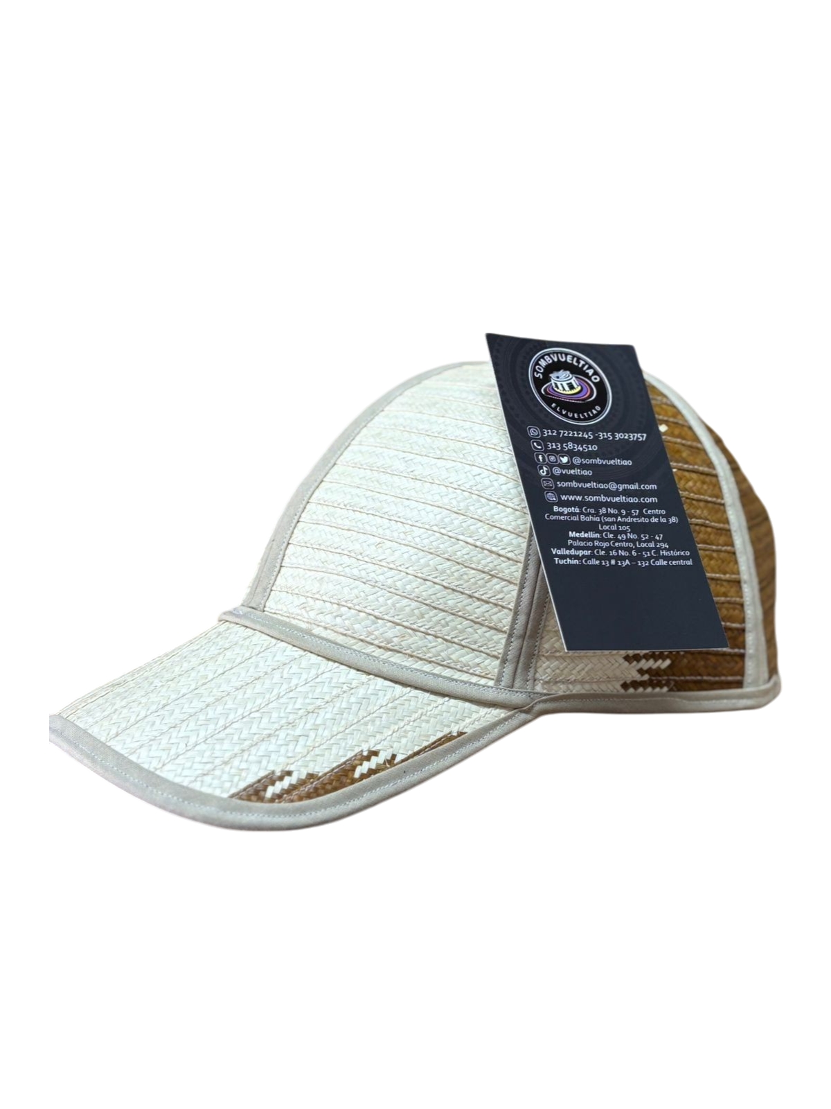 Gorra Artesanal Exclusiva Diseño Cruda Beige