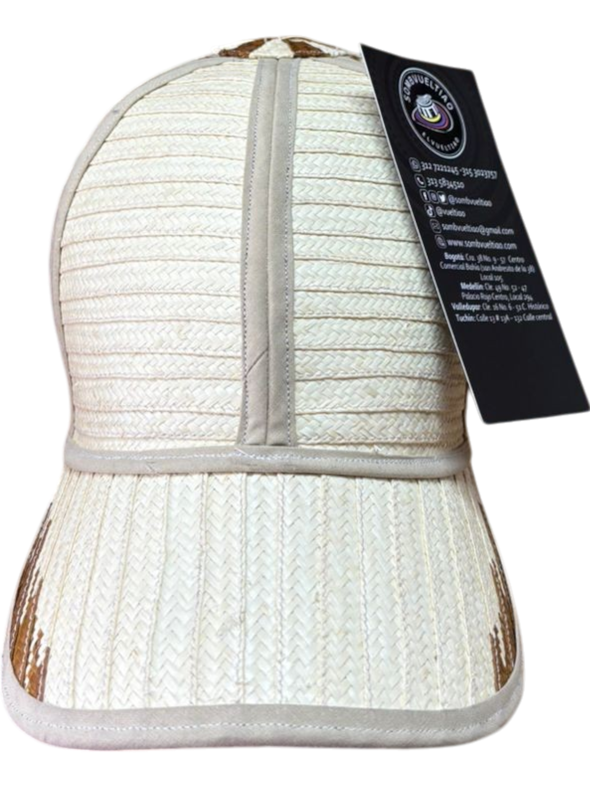 Gorra Artesanal Exclusiva Diseño Cruda Beige