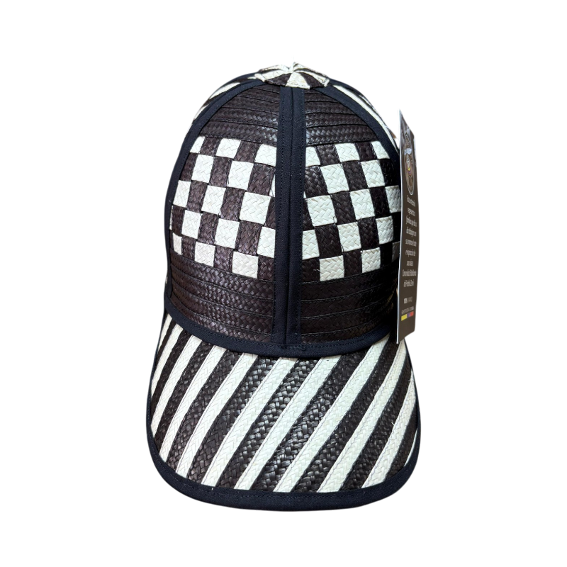 Gorra Artesanal Exclusiva Diseño Ajedrez