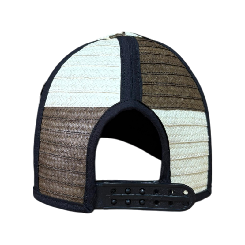 Gorra Artesanal Exclusiva Diseño Beige y Marrón