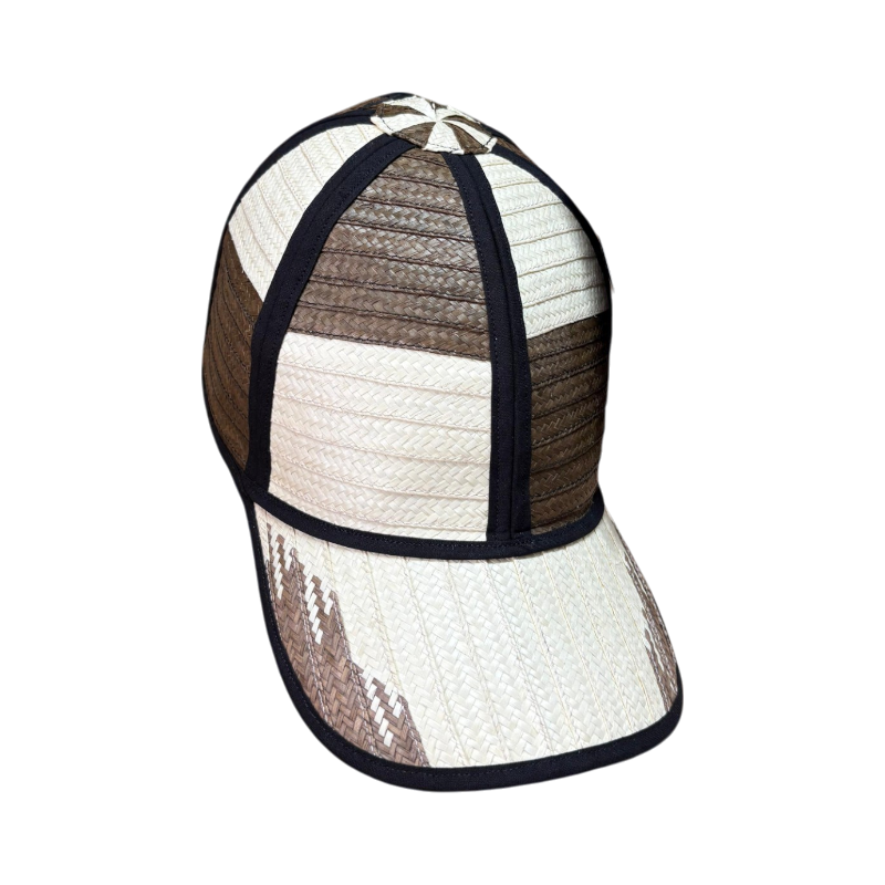 Gorra Artesanal Exclusiva Diseño Beige y Marrón