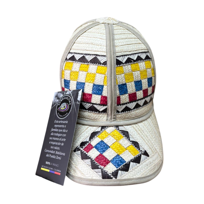 Gorra Artesanal Exclusiva Diseño Colombiana