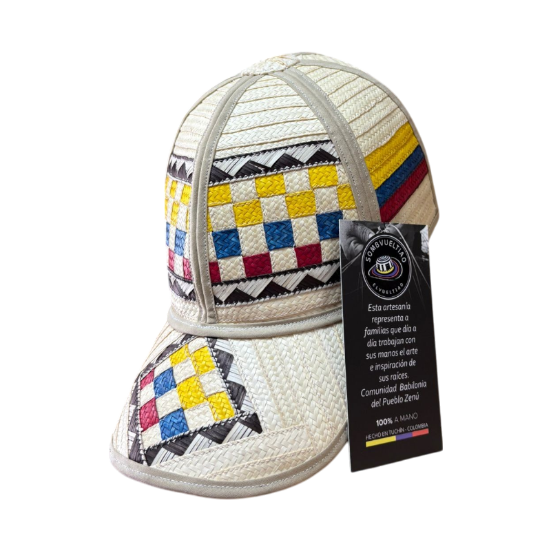 Gorra Artesanal Exclusiva Diseño Colombiana