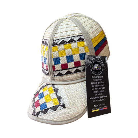 Gorra Artesanal Exclusiva Diseño Colombiana