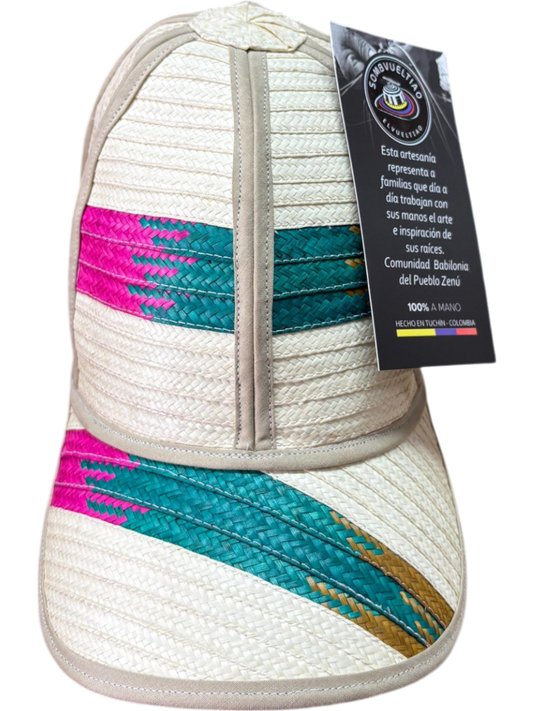 Gorra Exclusiva Multicolor Diseño Crudo