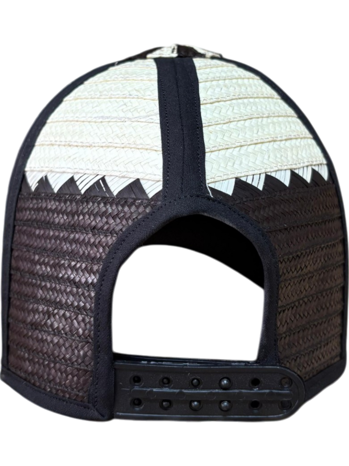 Gorra Artesanal Exclusiva Diseño Beige y Negro