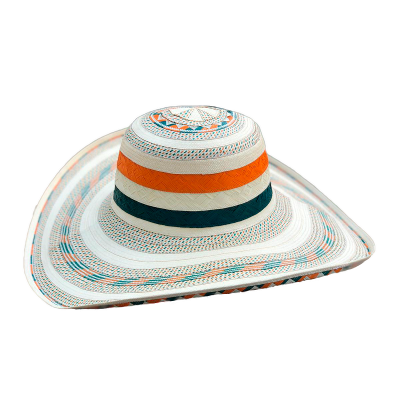 Sombrero 27 Fibras Diseño Exclusivo Multicolor