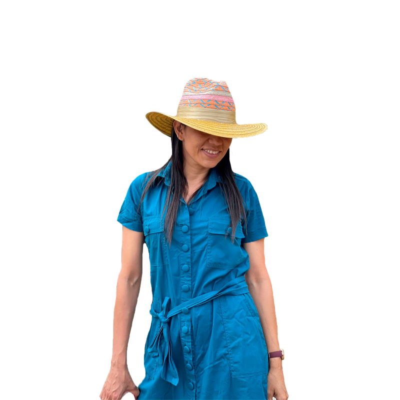 Sombrero Panameño Exclusivo Multicolor Fino