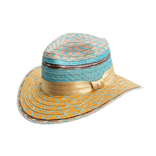 Sombrero Panameño Exclusivo Figuras Dorado MY