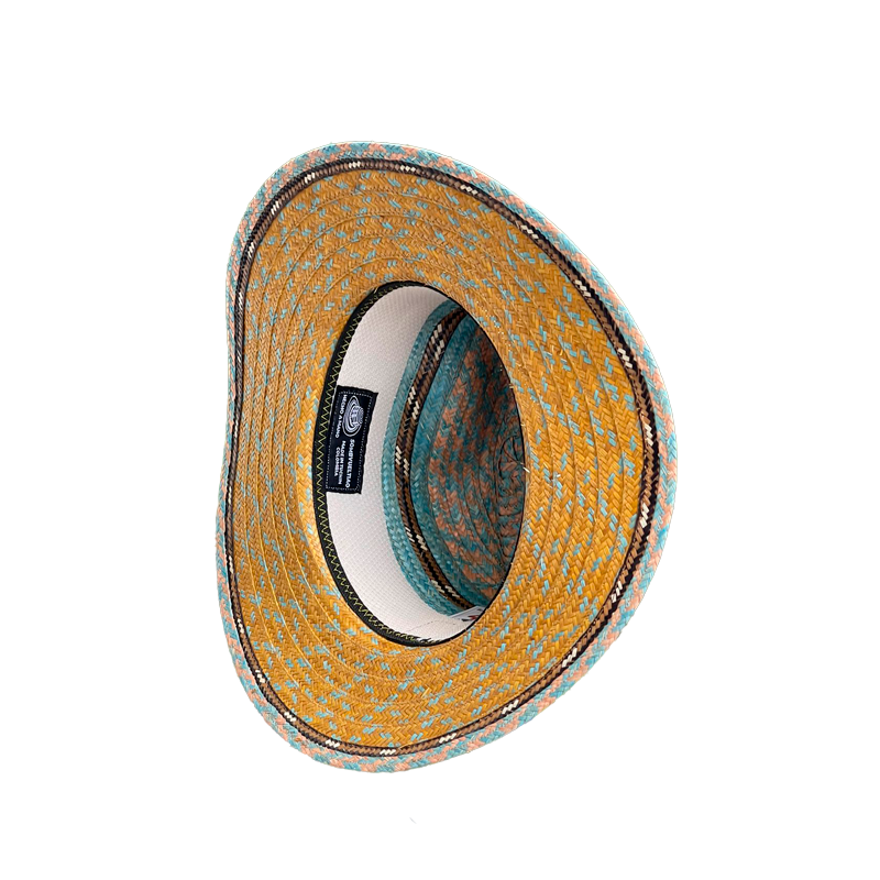 Sombrero Panameño Exclusivo Figuras Dorado