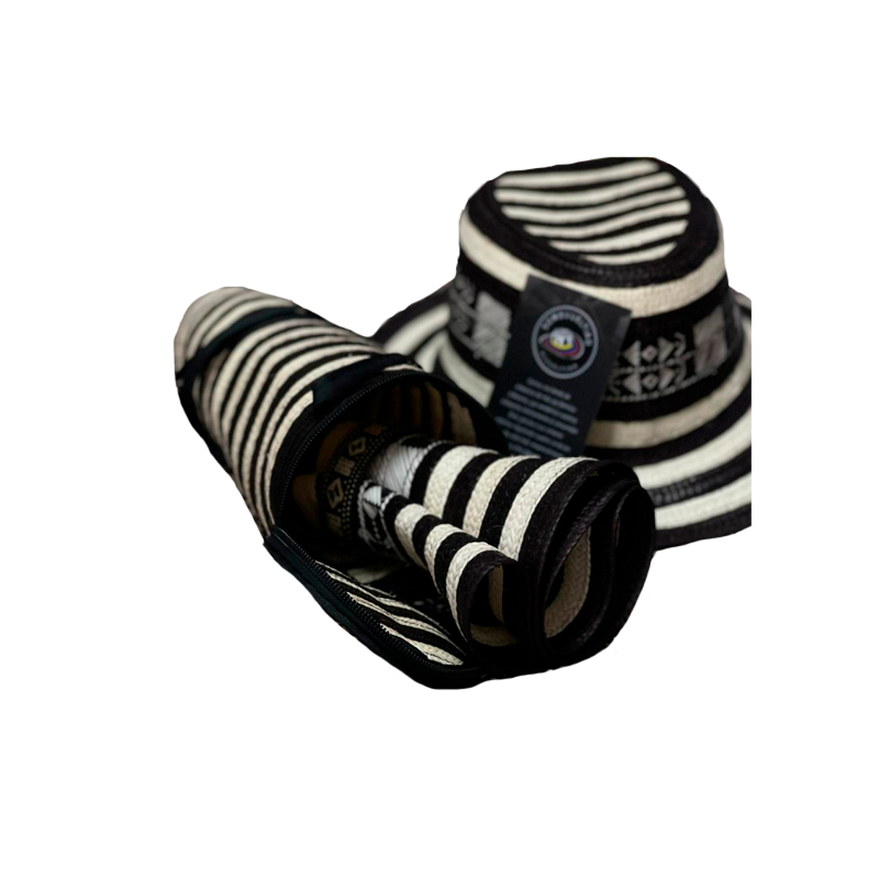 Combo Sombrero Corto + Estuche para Guardar