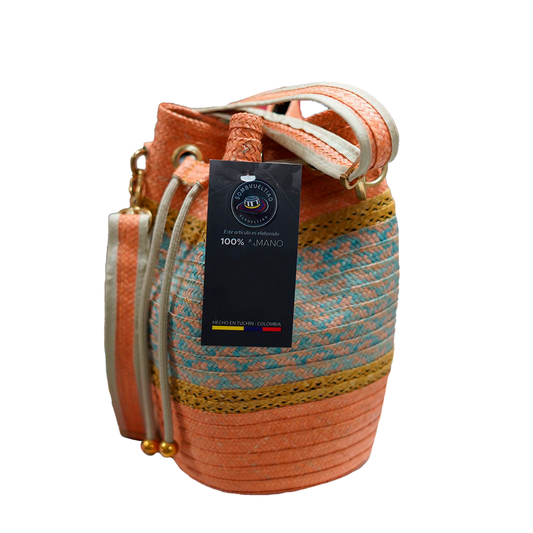 Mochila de Caña Flecha Exclusiva Color Zapote