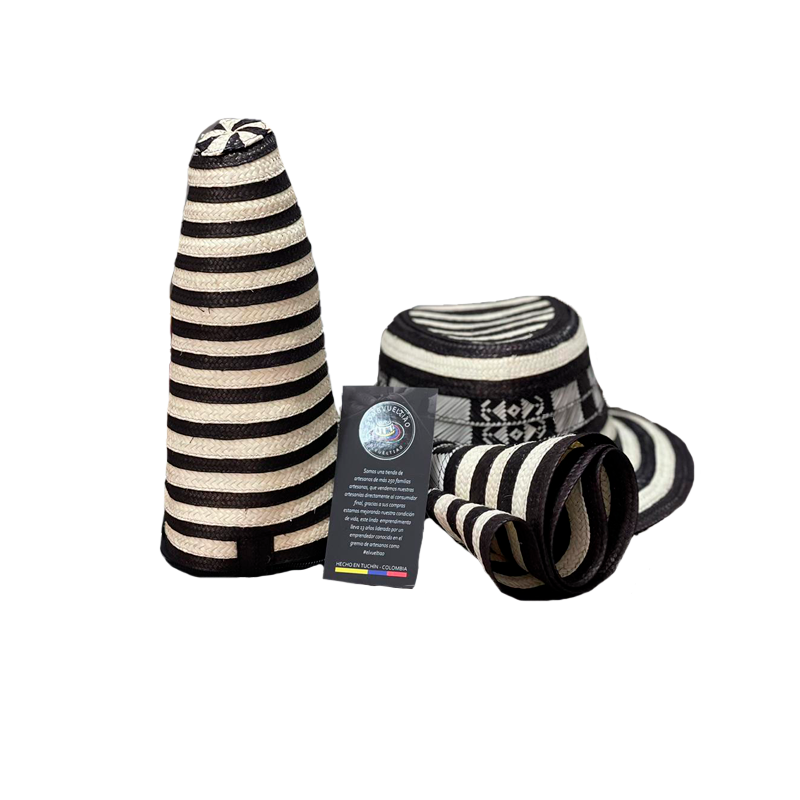 Combo Sombrero Corto + Estuche para Guardar