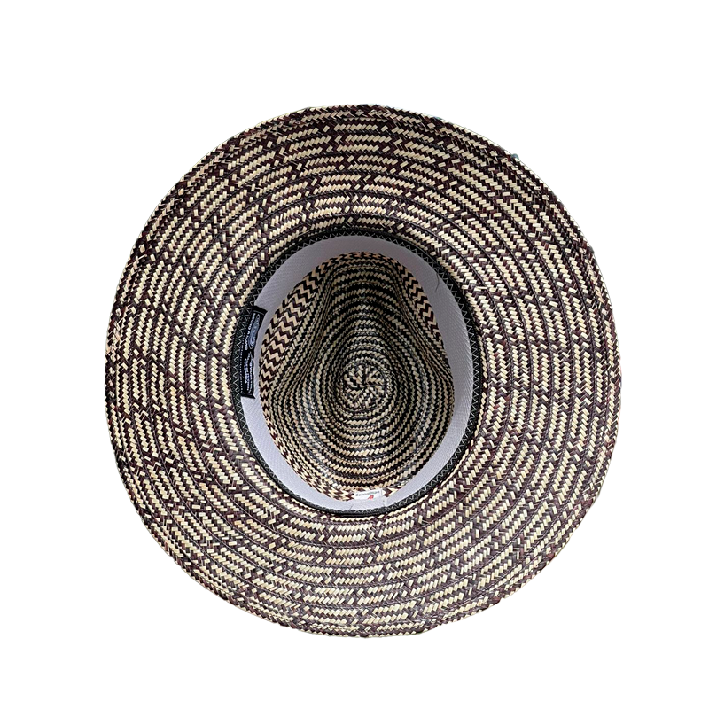 Sombrero Panameño Artesanal Diseño Cinta Negra