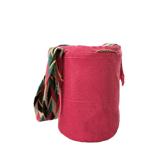 Mochila Wayu Exclusiva Rosa a Mano