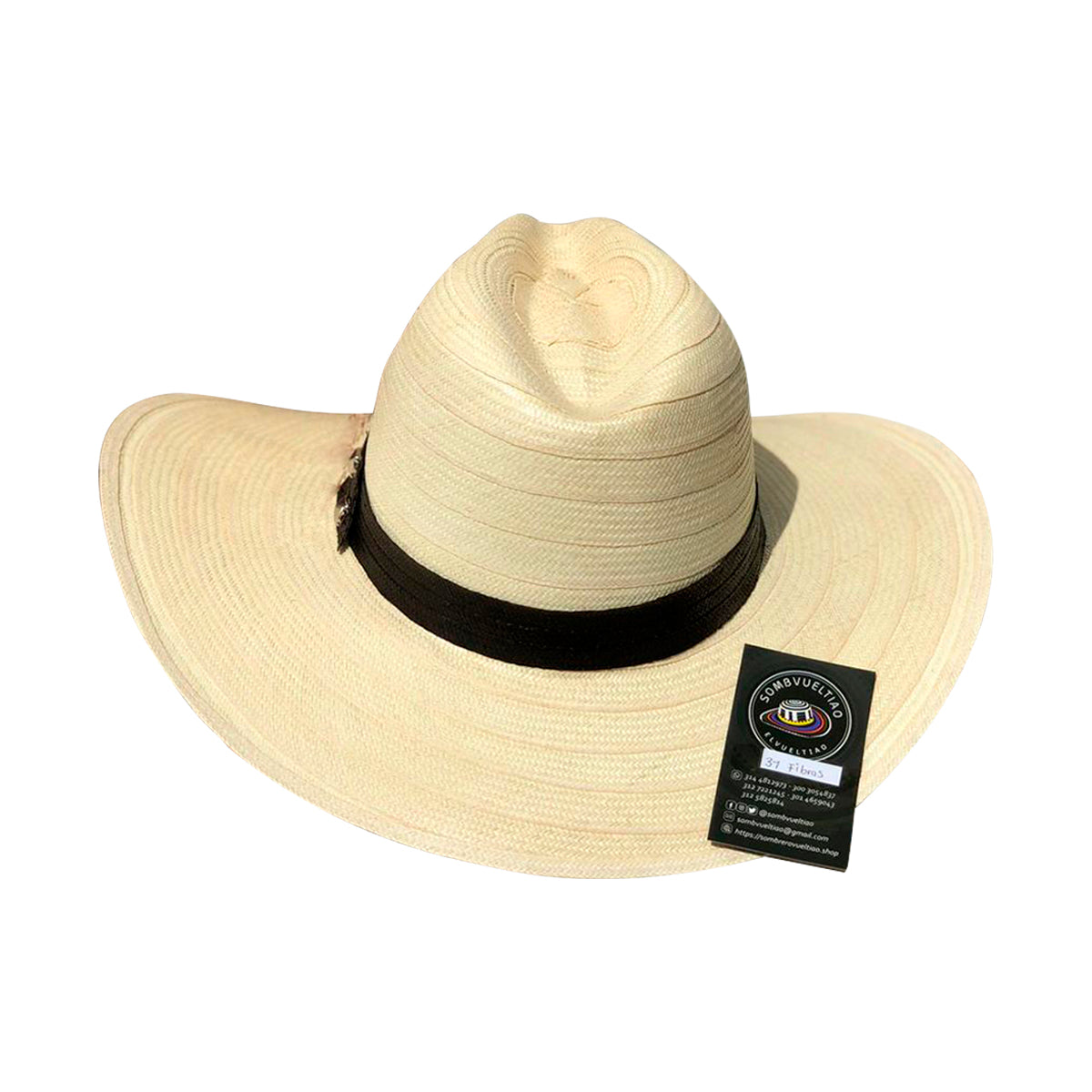 Sombrero Panameño 31 Fibras Extrafino Beige
