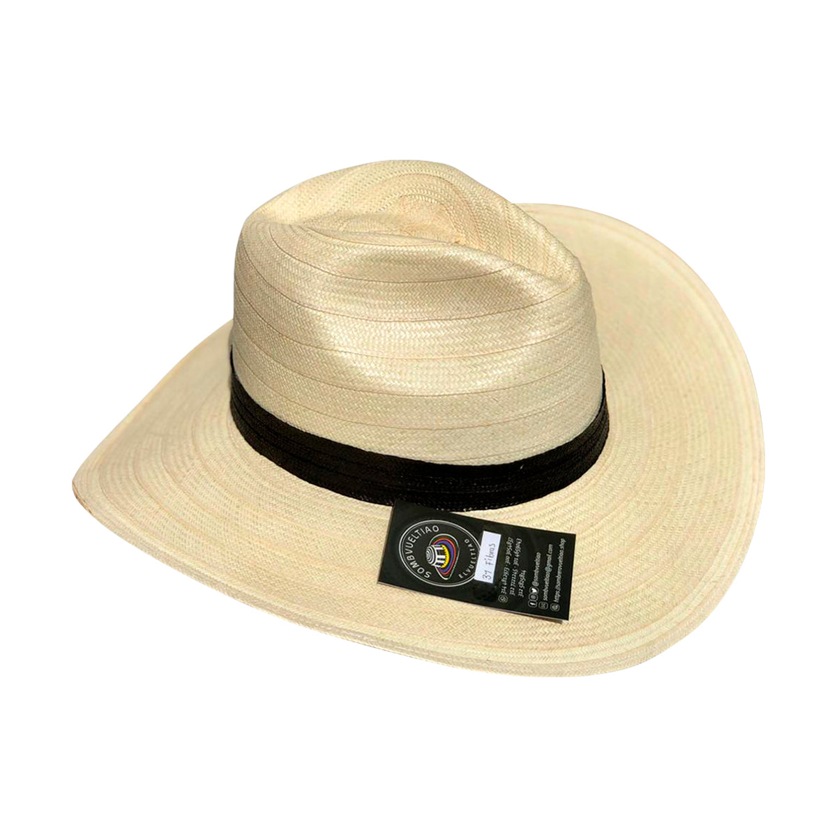 Sombrero Panameño 31 Fibras Extrafino Beige