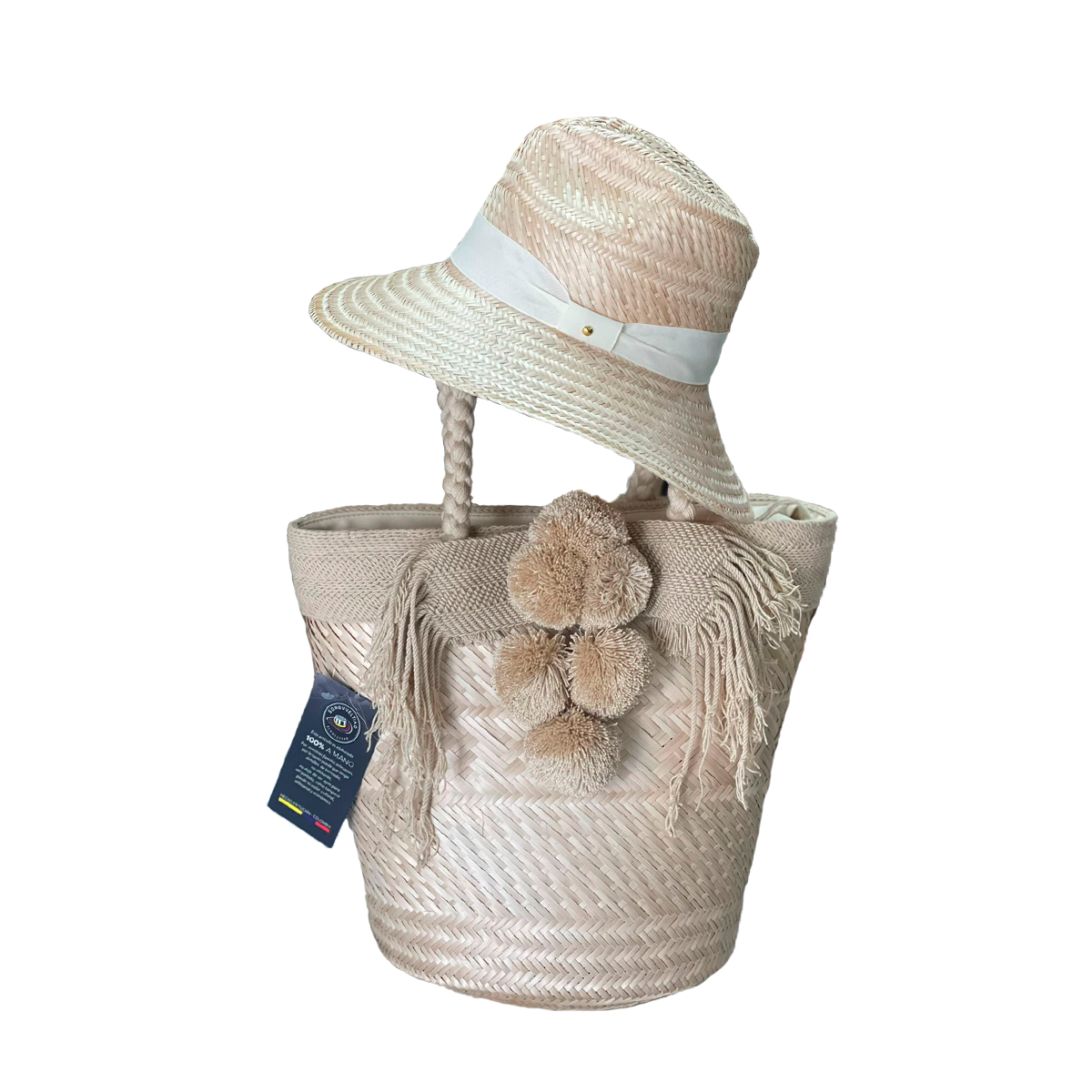 Combo Sombrero + Bolso Fino Artesanal