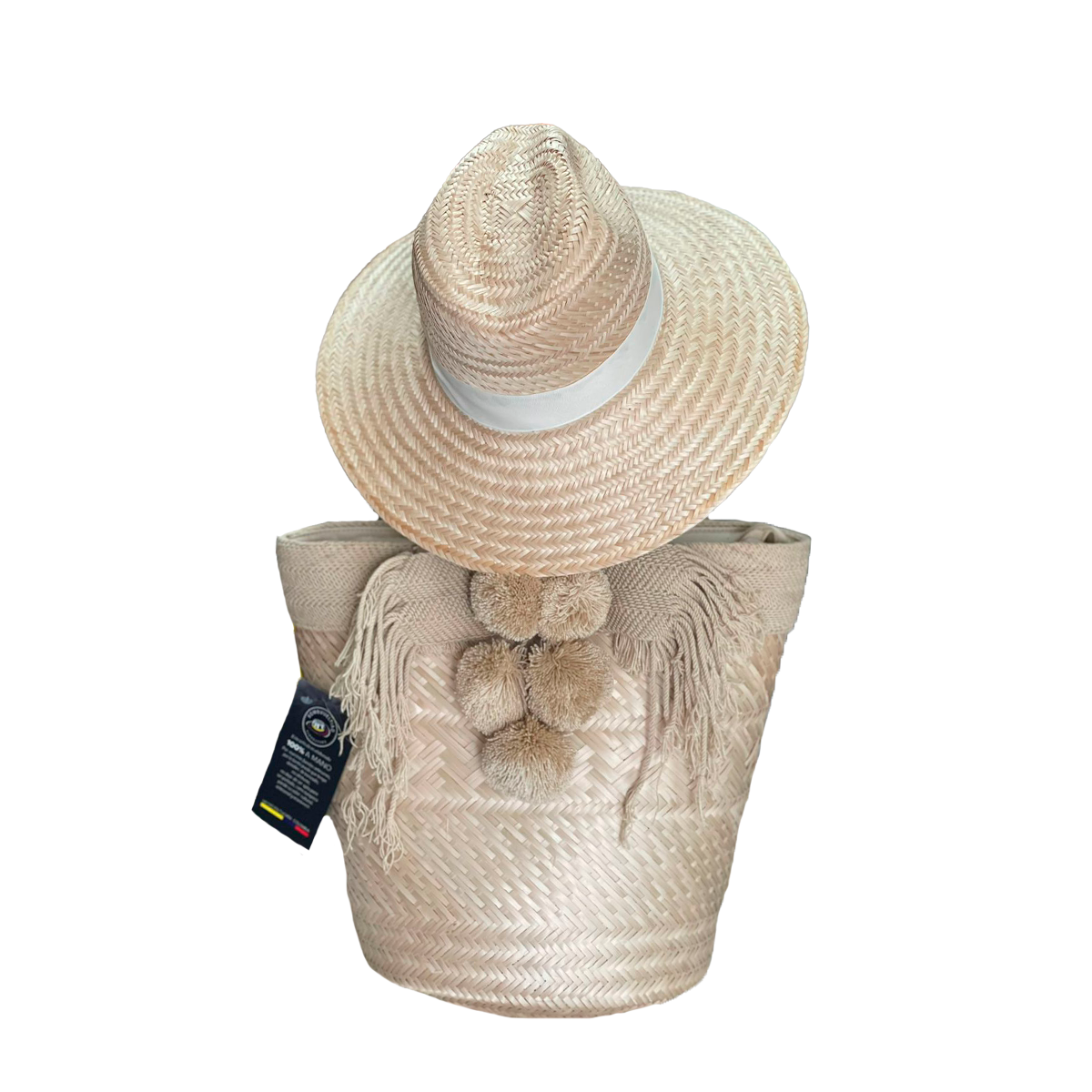 Combo Sombrero + Bolso Fino Artesanal