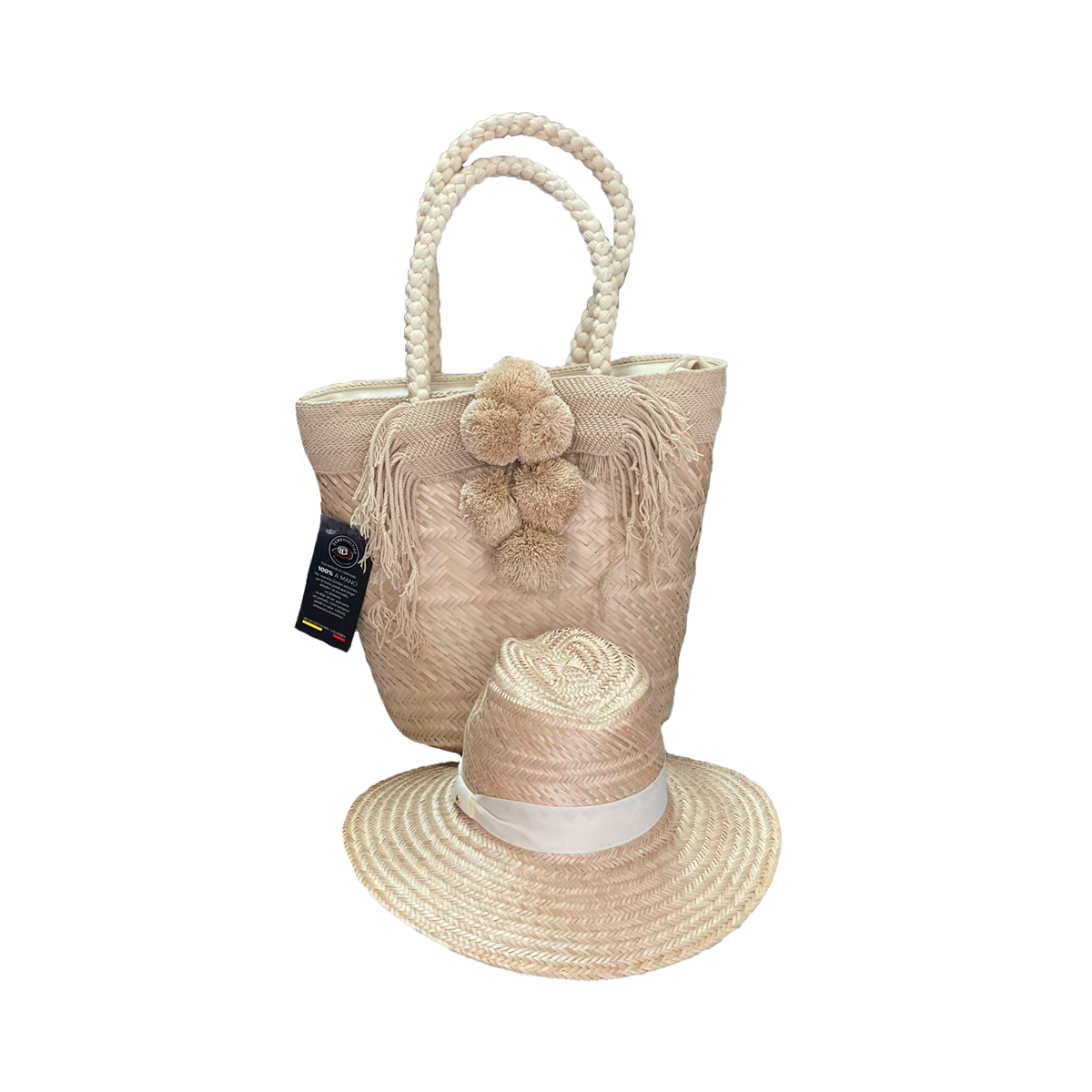 Combo Sombrero + Bolso Fino Artesanal