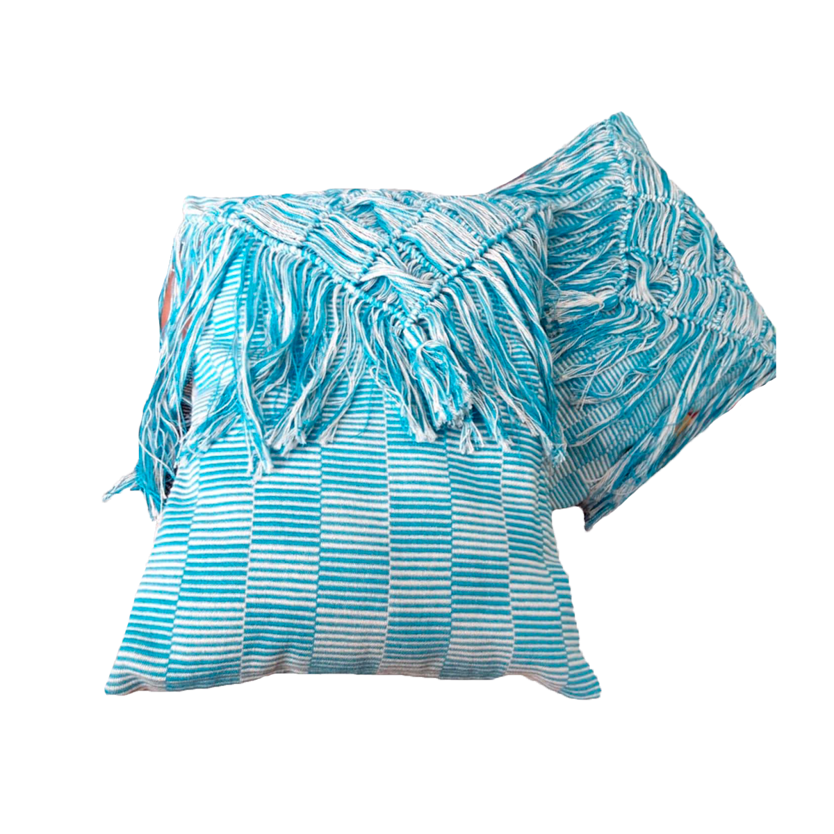 Cojines de Hamacas Azul con cuadros