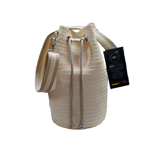 Mochila de Caña Flecha Exclusiva Fina Blanca