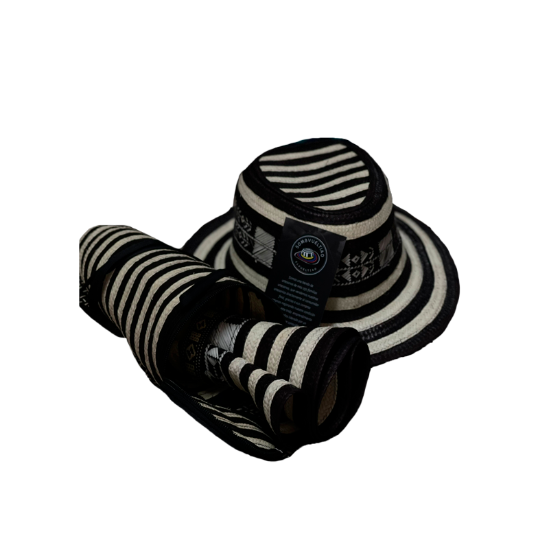 Combo Sombrero Corto + Estuche para Guardar