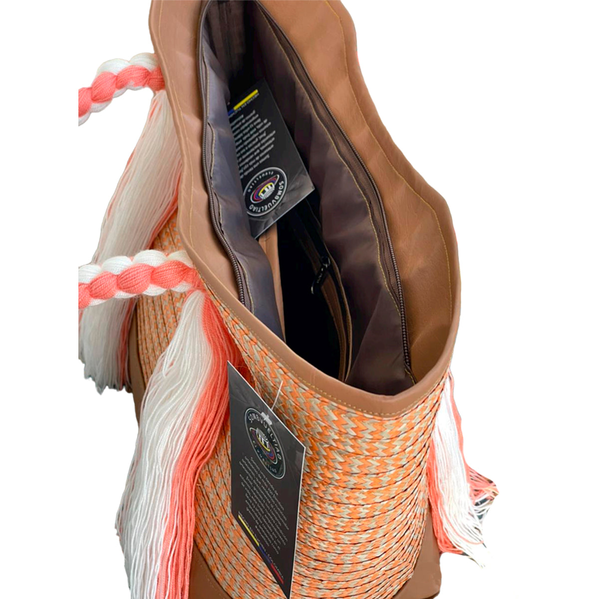 Bolso Artesanal Exclusivo Diseño Asa Hilo