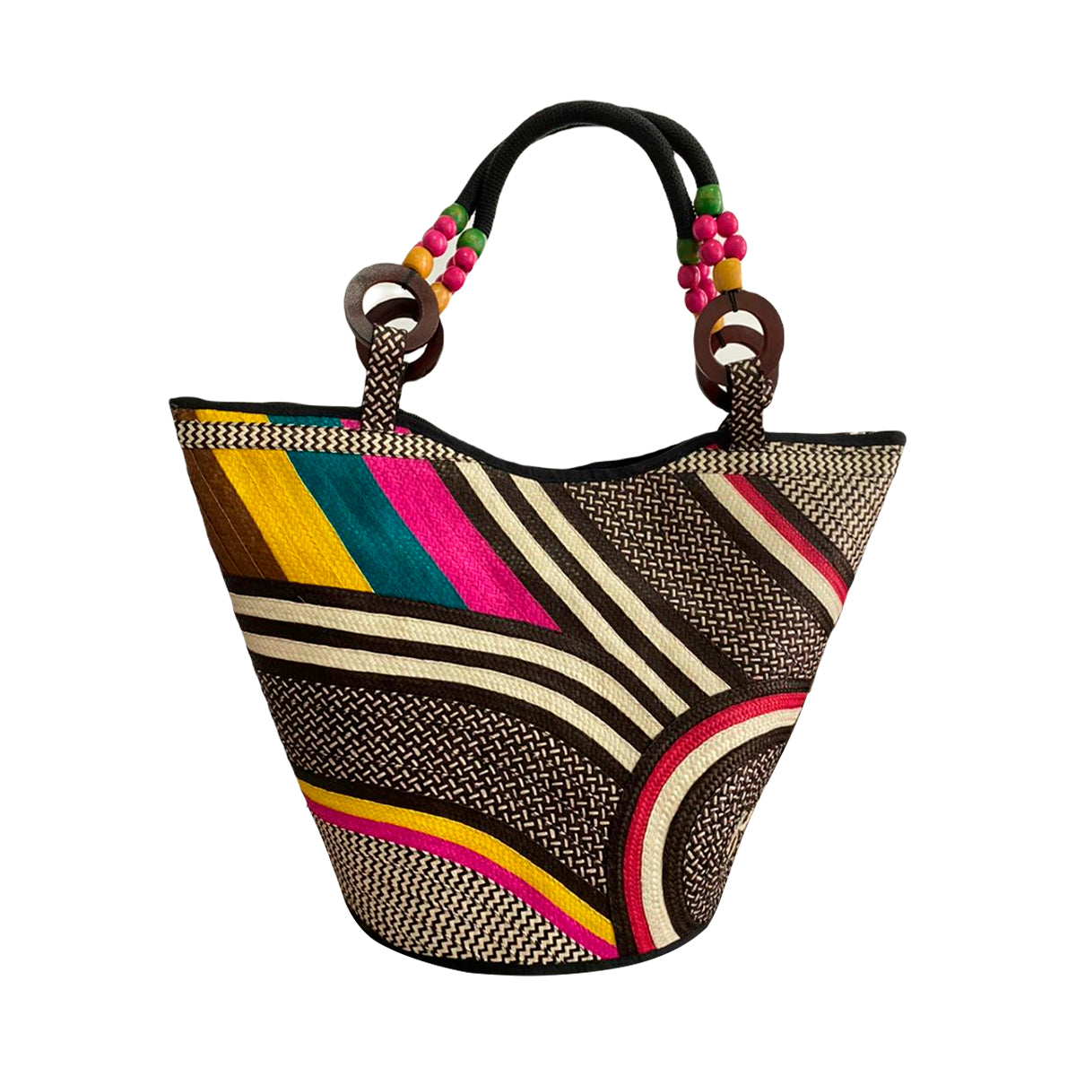 Bolso Multicolor Caña Flecha Calidad Fina