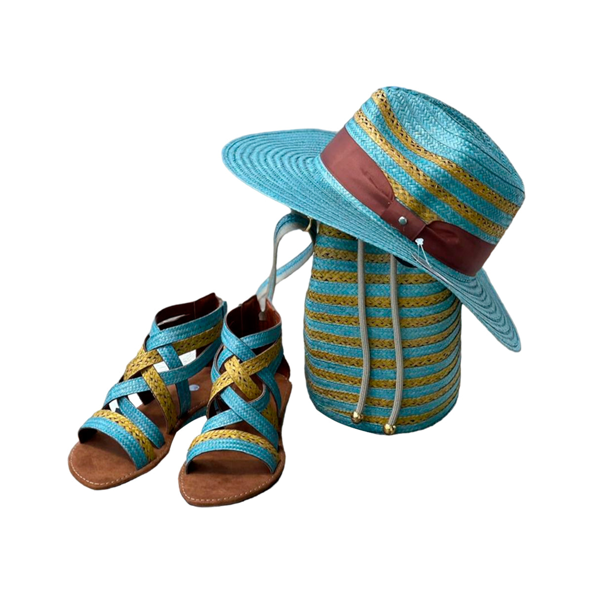 Combo Trío Exclusivo Artesanal Azul