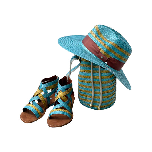 Combo Trío Exclusivo Artesanal Azul MY