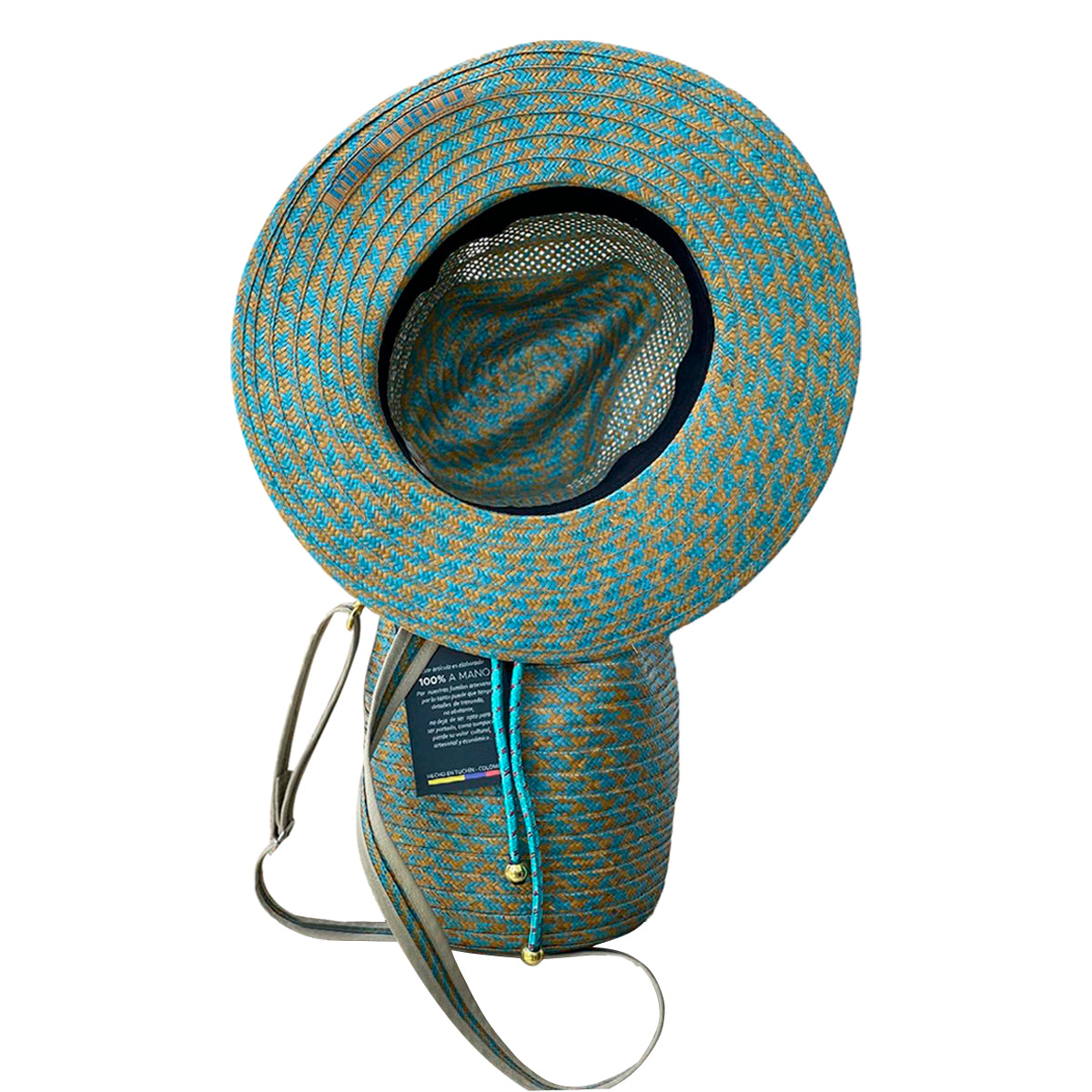 Combo Duo Caña Flecha Diseño Azul Dorado
