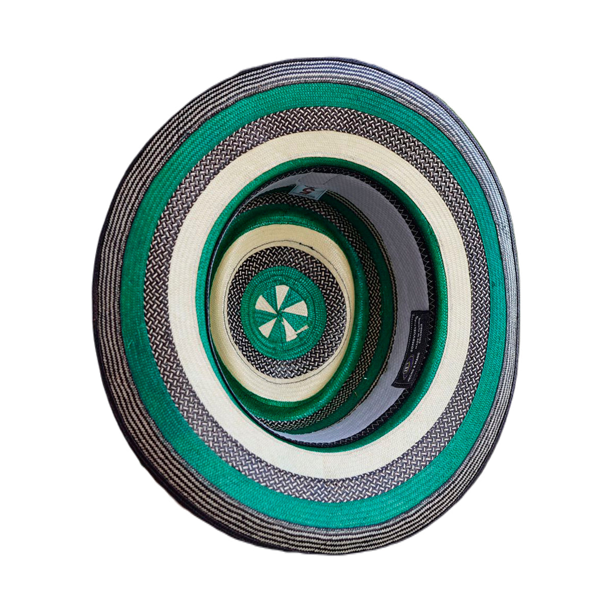 Sombrero Corto 27 Fibras Verde Diseño Figuras