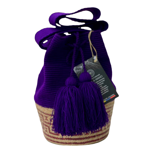 Mochila en Hilo Morada Alta Calidad