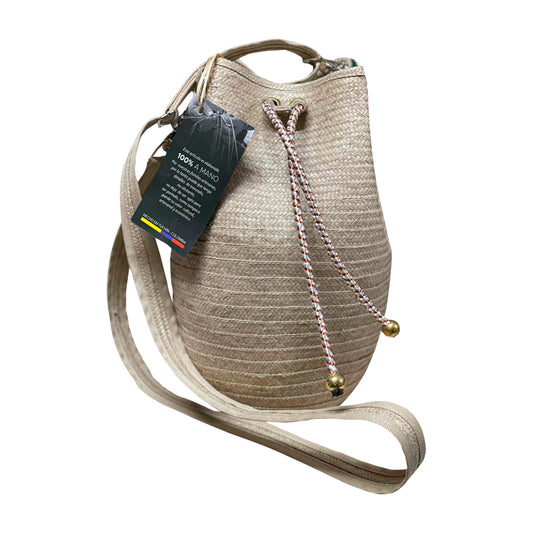 Mochila de caña Flecha Exclusiva en color blanco