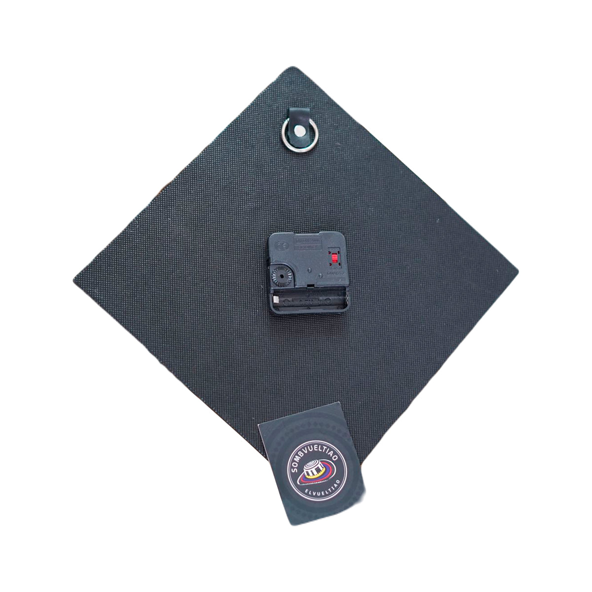 Reloj de Pared Artesanal Caña Flecha Diseño Rombo