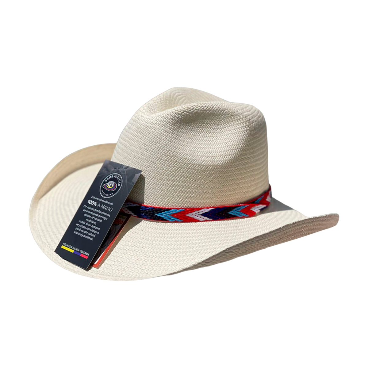 Sombrero Aguadeño Exclusivo Cinta Multicolor