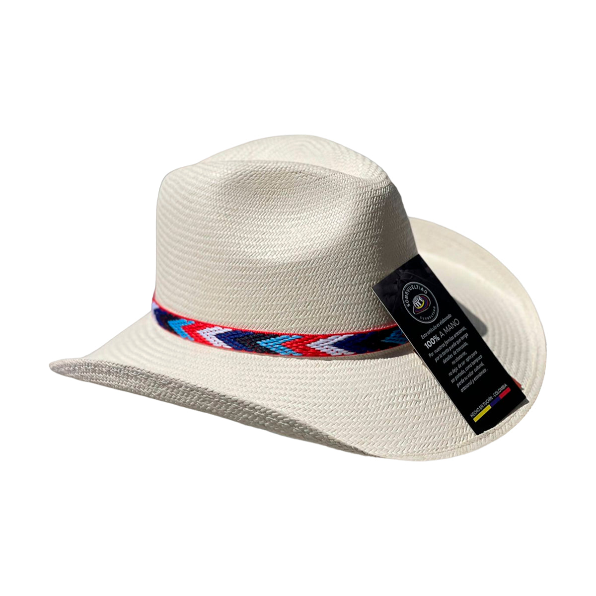 Sombrero Aguadeño Exclusivo Cinta Multicolor