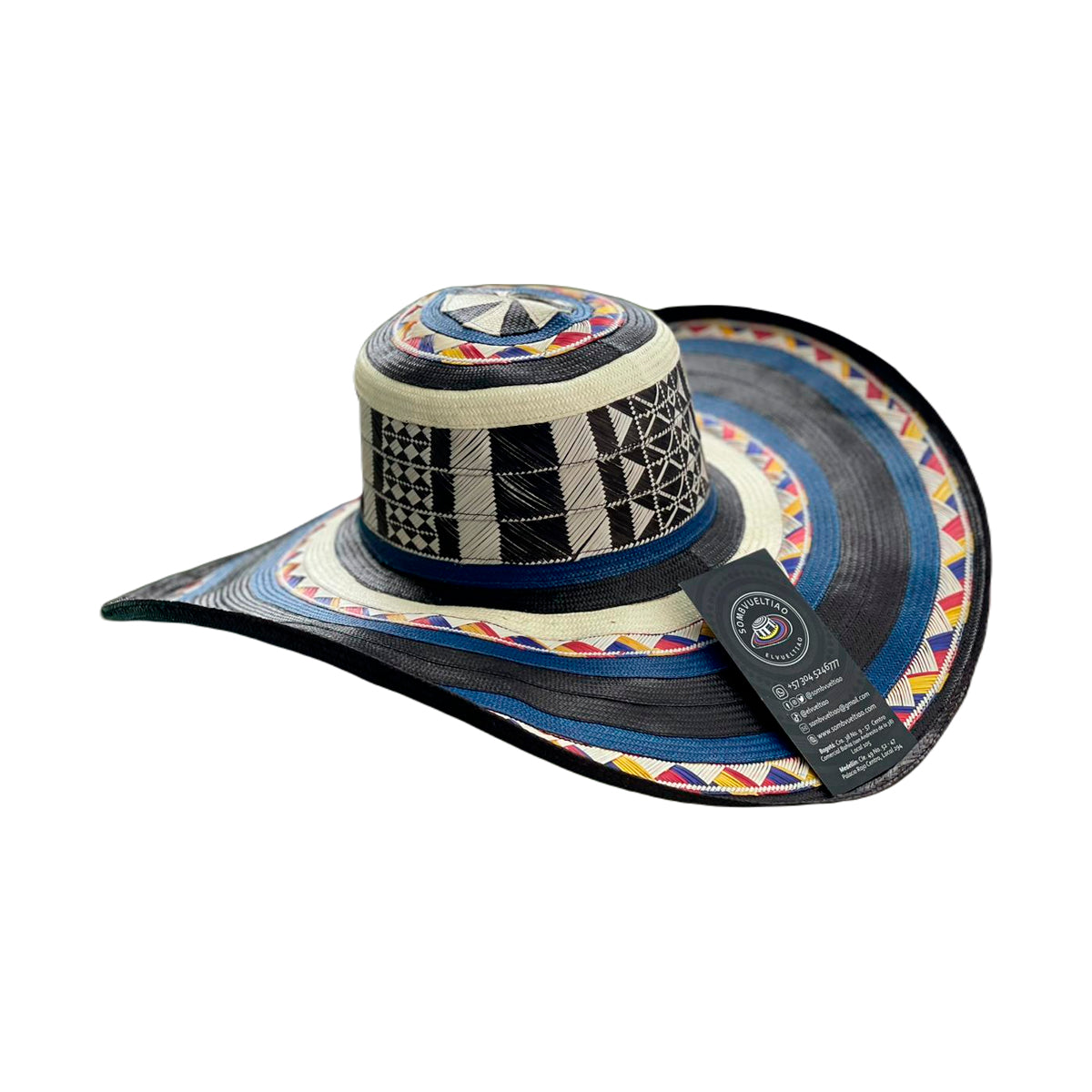 Sombrero 27 Fibras Exclusivo Multicolor Extrafino
