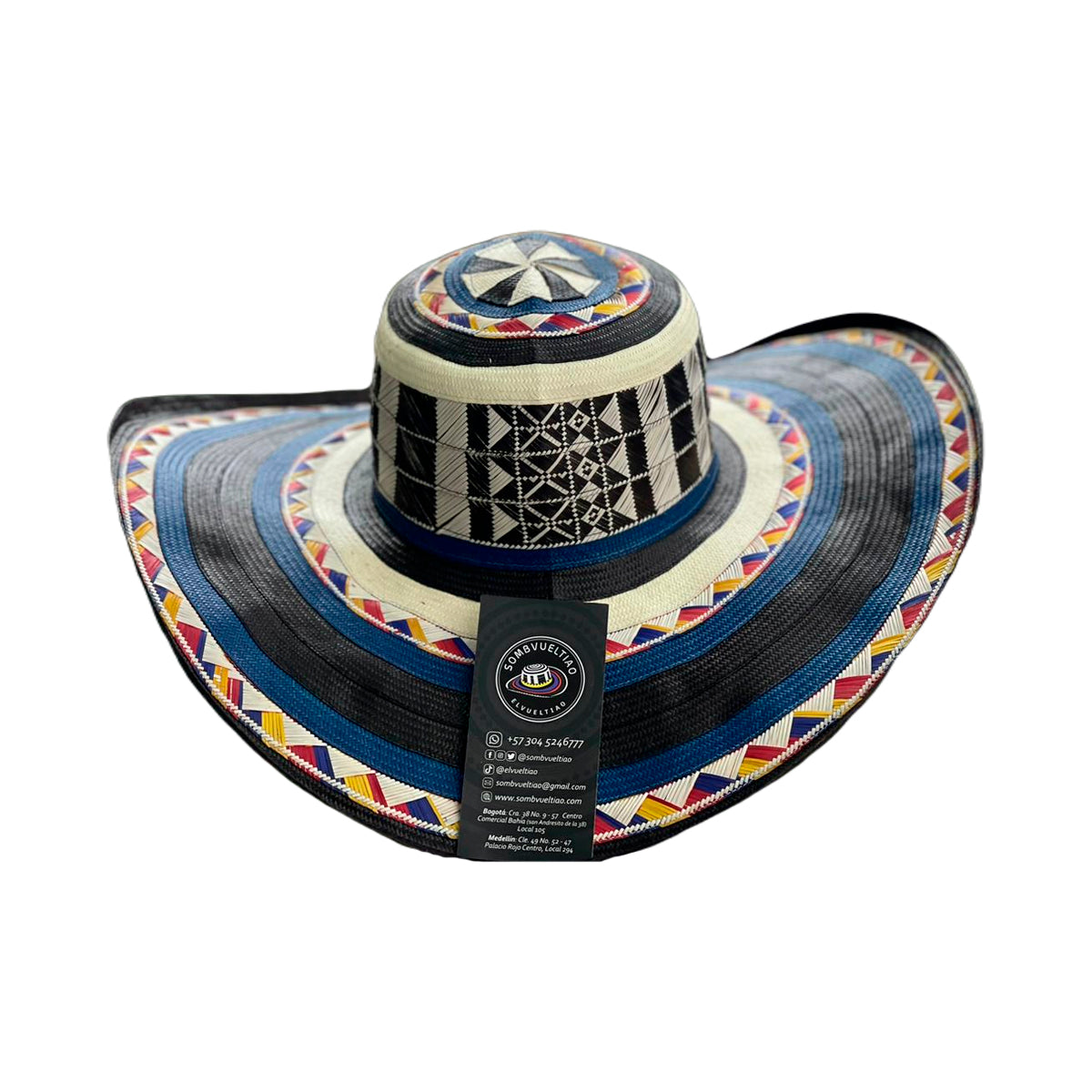 Sombrero 27 Fibras Exclusivo Multicolor Extrafino