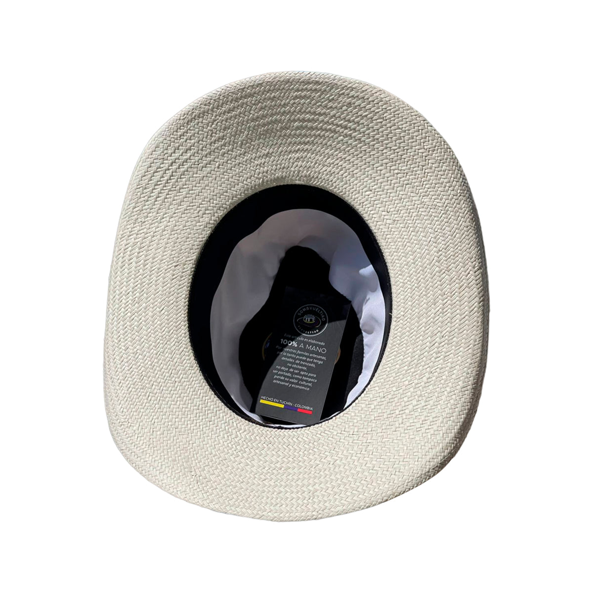 Sombrero Aguadeño Ala Corta Diseño Beige