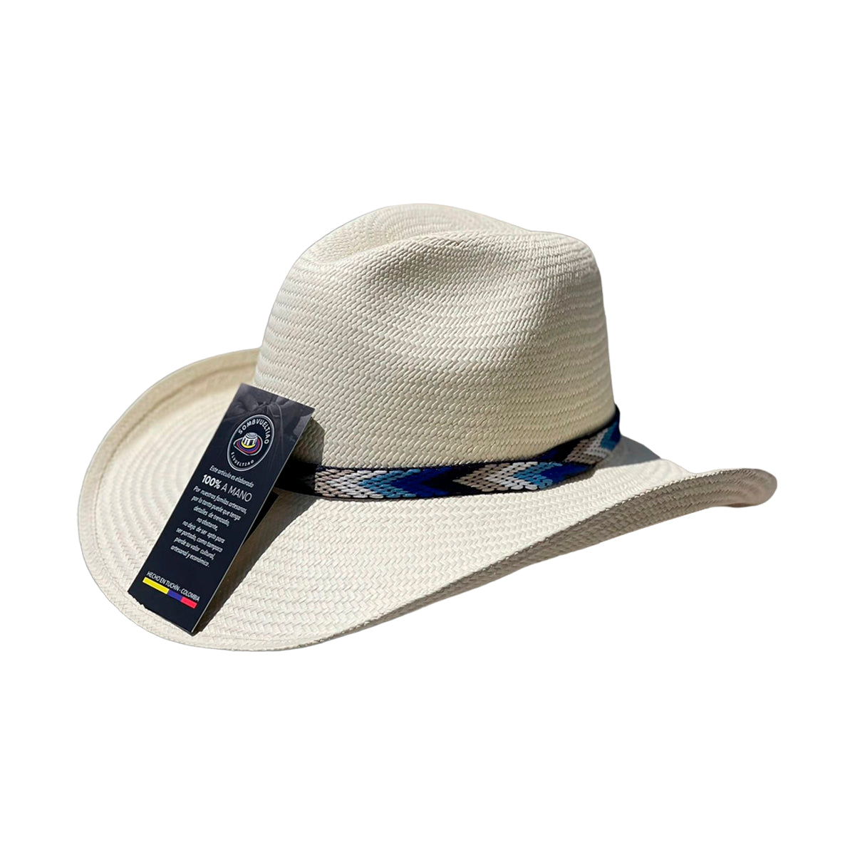 Sombrero Aguadeño Artesanal Ala Corta Fino