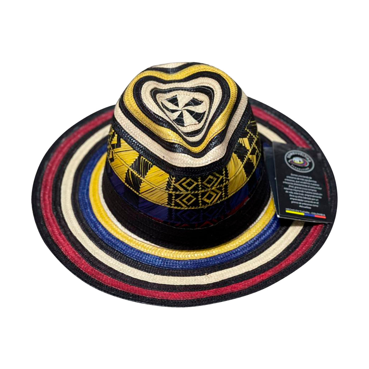 Sombrero Corto Exclusivo Diseño Tricolor