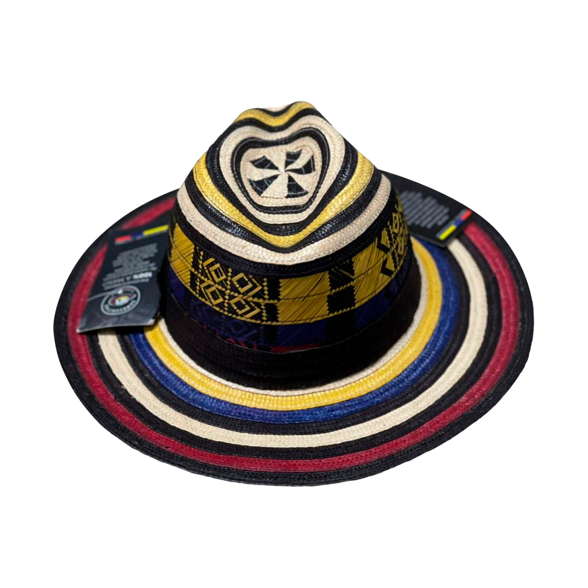 Sombrero Corto Exclusivo Diseño Tricolor