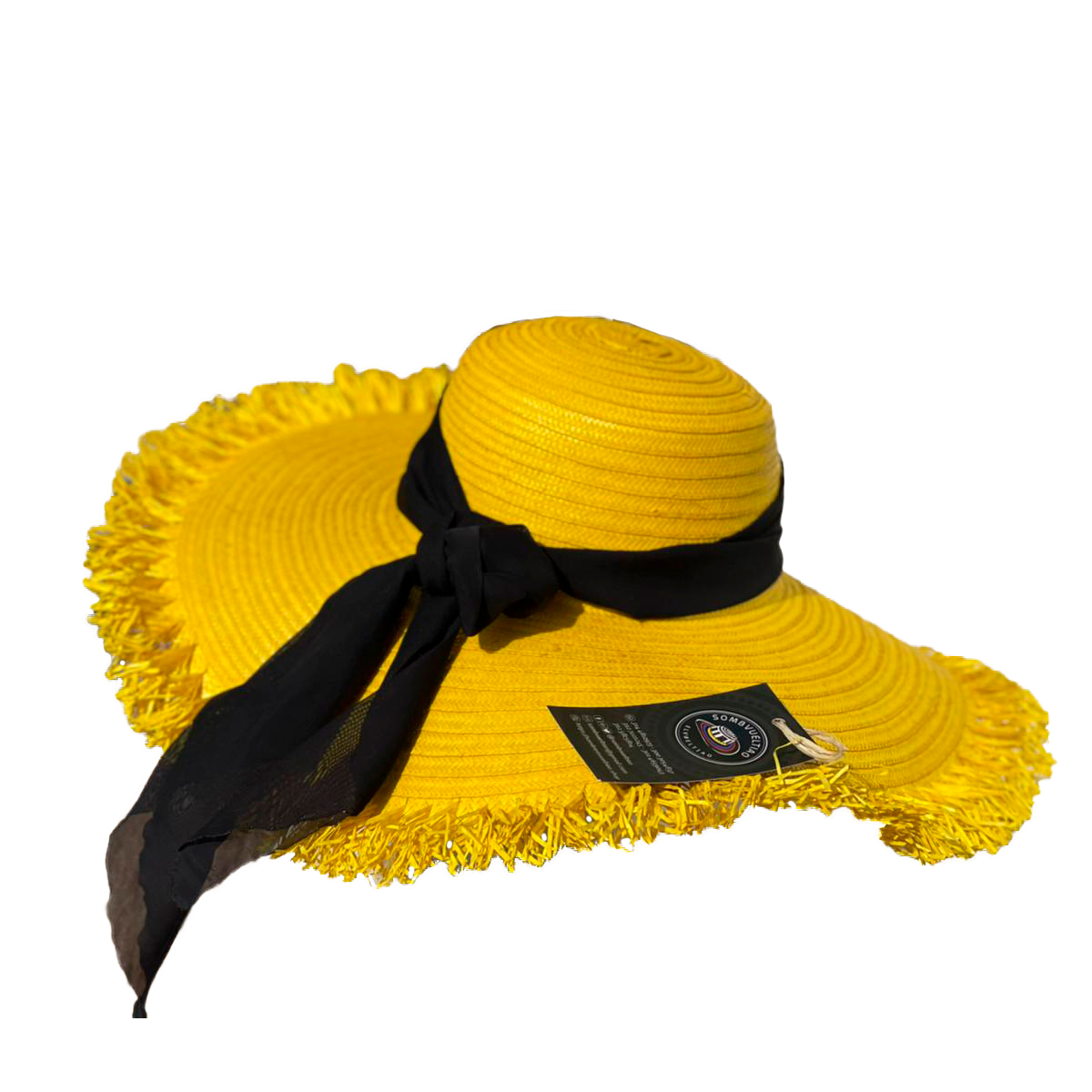 Pava Exclusiva Con Flecos A Mano Fina Original