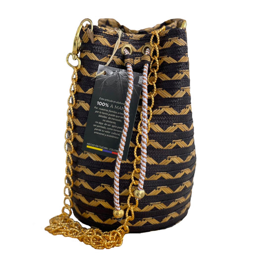 Mochila de caña Flecha panel de tigre