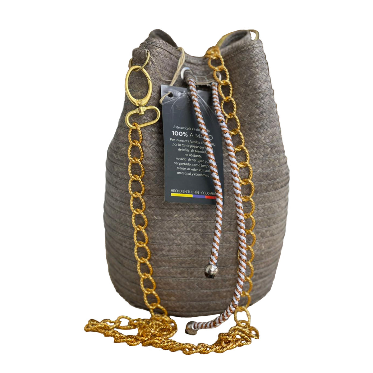 Mochila de caña Flecha en color Gris