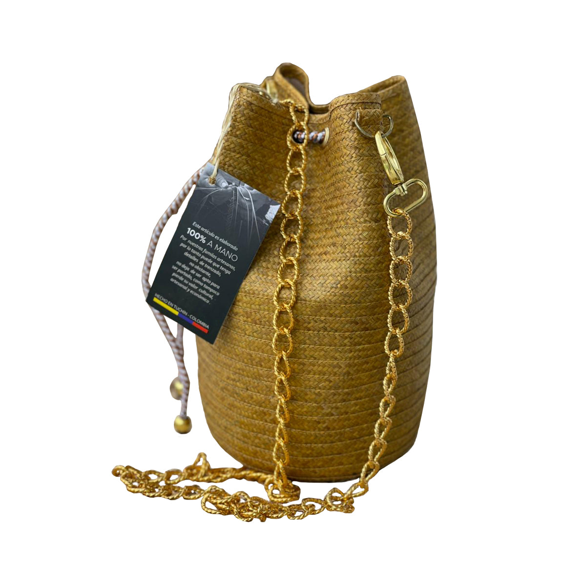 Mochila de caña Flecha Exclusiva con correa rombo