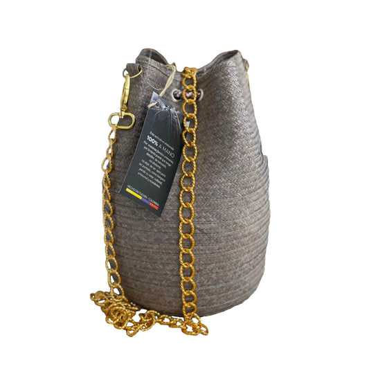 Mochila de caña Flecha en color Gris